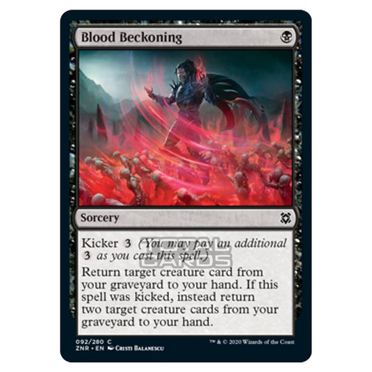 Magic The Gathering - Zendikar Rising - Blood Beckoning - 92/391