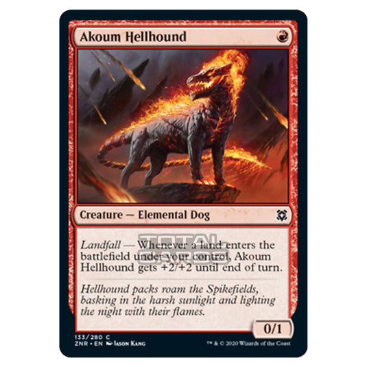 Magic The Gathering - Zendikar Rising - Akoum Hellhound - 133/391