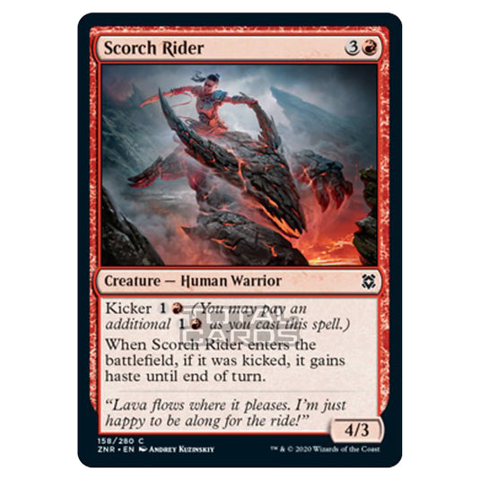 Magic The Gathering - Zendikar Rising - Scorch Rider - 158/391