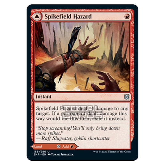 Magic The Gathering - Zendikar Rising - Spikefield Hazard // Spikefield Cave - 166/391