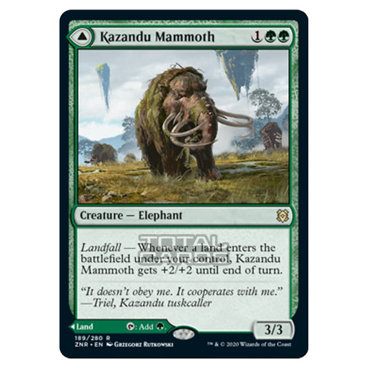 Magic The Gathering - Zendikar Rising - Kazandu Mammoth // Kazandu Valley - 189/391