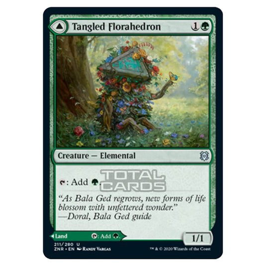 Magic The Gathering - Zendikar Rising - Tangled Florahedron // Tangled Vale - 211/391
