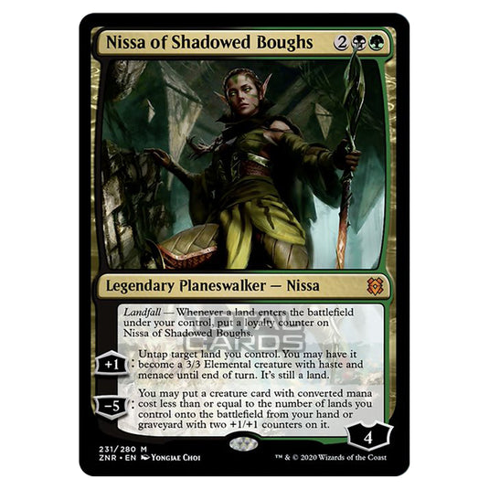 Magic The Gathering - Zendikar Rising - Nissa of Shadowed Boughs - 231/391