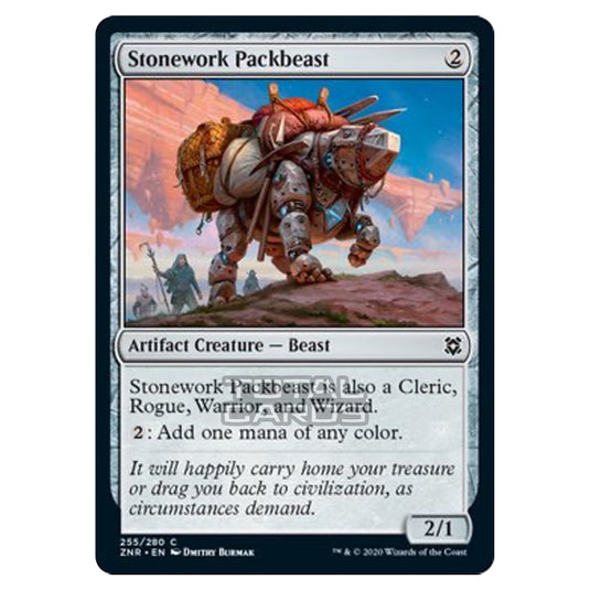 Magic The Gathering - Zendikar Rising - Stonework Packbeast - 255/391