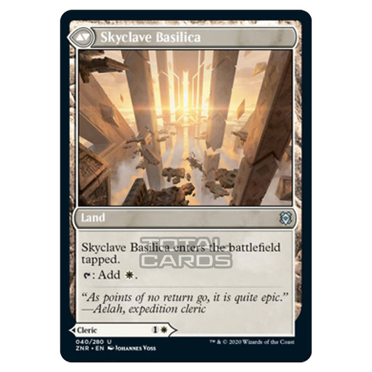Magic The Gathering - Zendikar Rising - Skyclave Cleric // Skyclave Basilica - 40/391