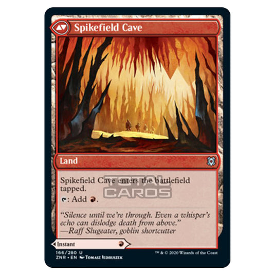 Magic The Gathering - Zendikar Rising - Spikefield Hazard // Spikefield Cave - 166/391 (Foil)