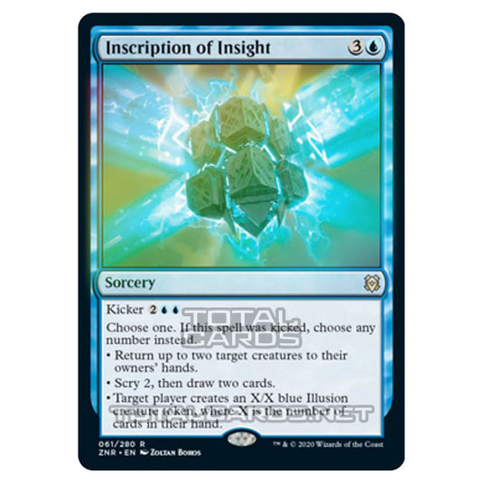Magic The Gathering - Zendikar Rising - Inscription of Insight - 61/391 (Foil)