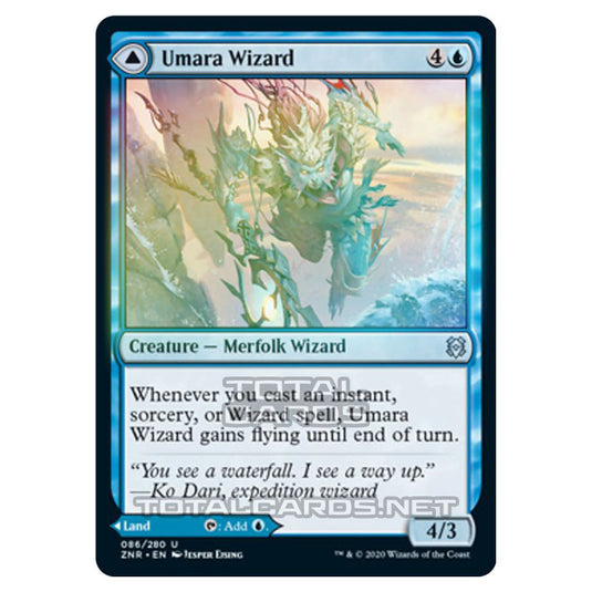 Magic The Gathering - Zendikar Rising - Umara Wizard // Umara Skyfalls - 86/391 (Foil)