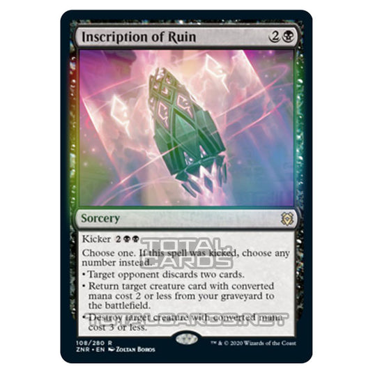 Magic The Gathering - Zendikar Rising - Inscription of Ruin - 108/391 (Foil)