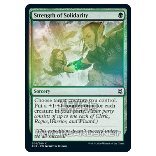 Magic The Gathering - Zendikar Rising - Strength of Solidarity - 206/391 (Foil)