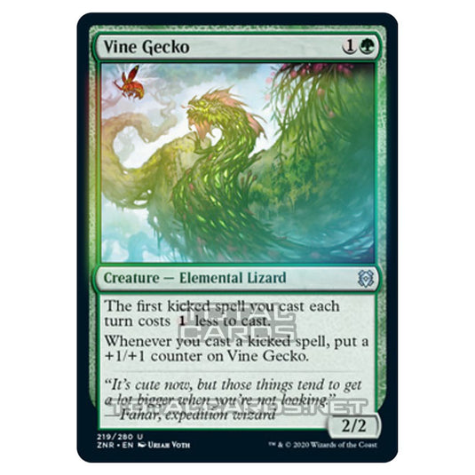 Magic The Gathering - Zendikar Rising - Vine Gecko - 219/391 (Foil)