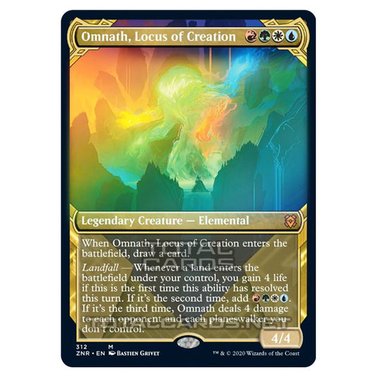 Magic The Gathering - Zendikar Rising - Omnath, Locus of Creation - 312/391 (Foil)