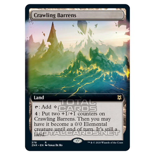 Magic The Gathering - Zendikar Rising - Crawling Barrens - 378/391 (Foil)