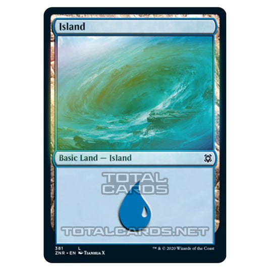 Magic The Gathering - Zendikar Rising - Island - 381/391 (Foil)