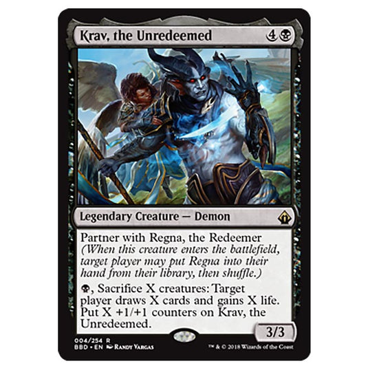 Magic The Gathering - Battlebond - Krav, the Unredeemed - 4/254