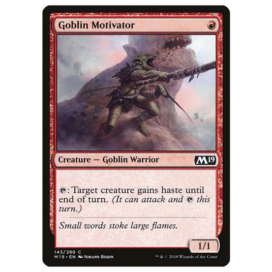 Magic The Gathering - Core Set 2019 - Goblin Motivator - 143/280