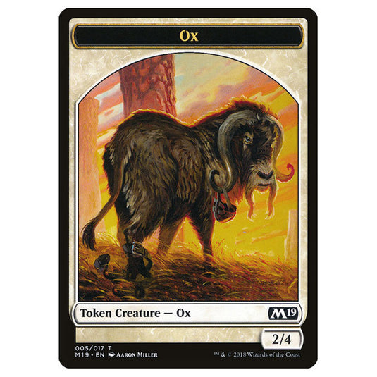 Magic The Gathering - Core Set 2019 - Ox (Token) - 5/17