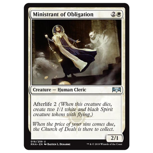Magic The Gathering - Ravnica Allegiance - Ministrant of Obligation - 16/259