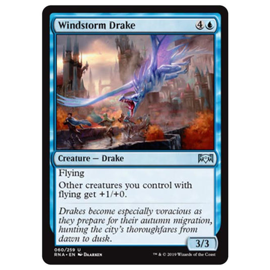 Magic The Gathering - Ravnica Allegiance - Windstorm Drake - 60/259