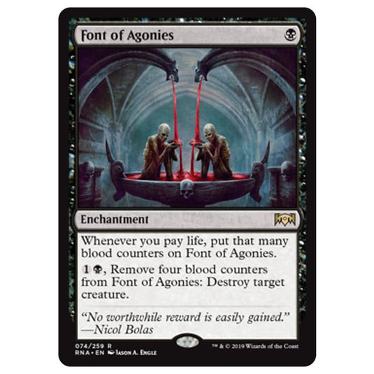 Magic The Gathering - Ravnica Allegiance - Font of Agonies - 74/259 EX