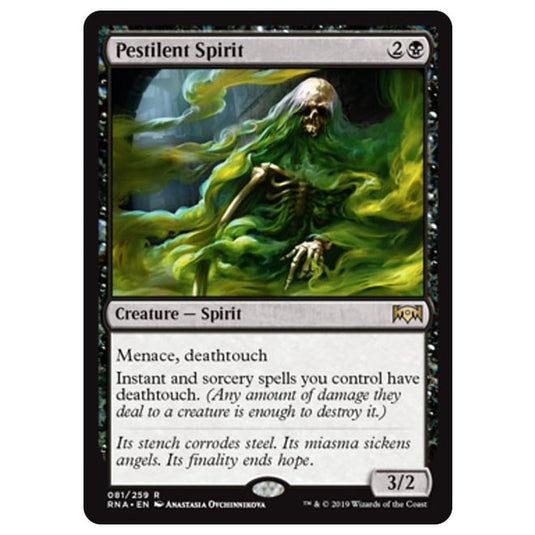 Magic The Gathering - Ravnica Allegiance - Pestilent Spirit - 81/259