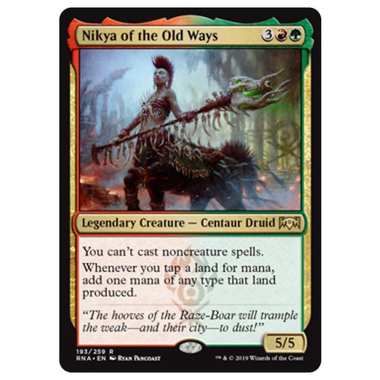 Magic The Gathering - Ravnica Allegiance - Nikya of the Old Ways - 193/259