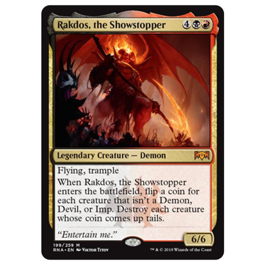 Magic The Gathering - Ravnica Allegiance - Rakdos, the Showstopper - 199/259