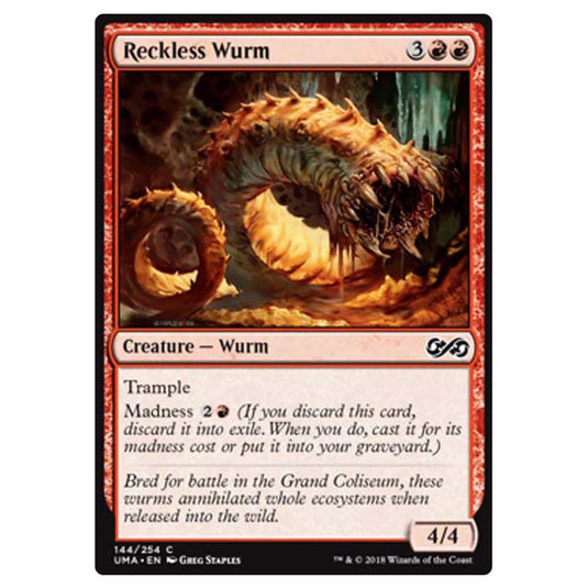 Magic The Gathering - Ultimate Masters - Reckless Wurm - 144/254