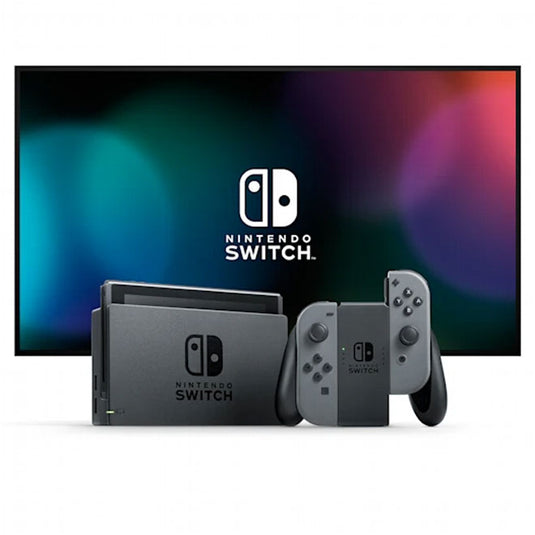 Nintendo Switch with Grey Joy-Con Controllers