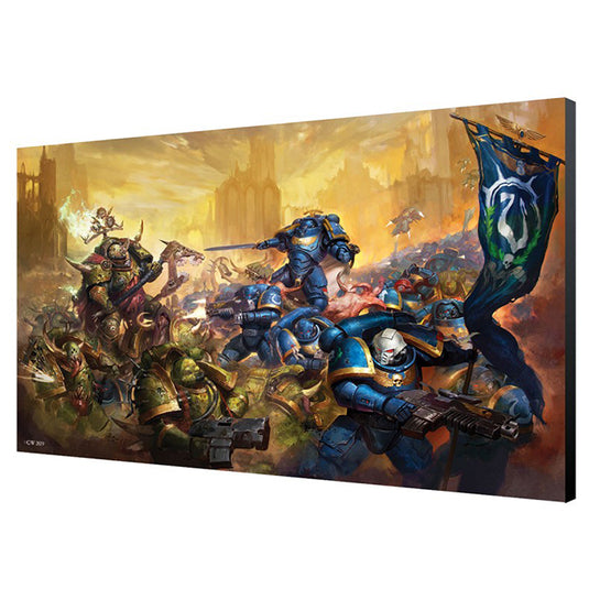 Ultramarines vs Nurgle Wood Panel - Warhammer 40K