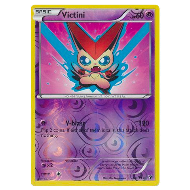 Pokemon - Black & White - Noble Victories - (Reverse Holo) - Victini 4 Pokemon - Black & White - Noble Victories - (Reverse Holo) - Victini 4