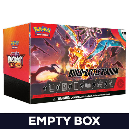 Pokemon - Scarlet & Violet - Obsidian Flames - Build & Battle Stadium - Empty Box