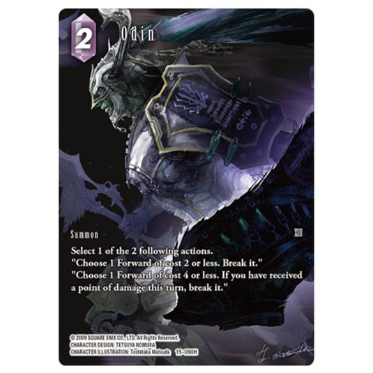 Final Fantasy - Opus 15 - Crystal Dominion - Odin - Full Art Foil - (15-090H)