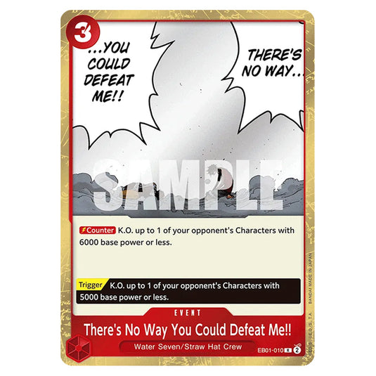 One Piece - Memorial Collection - There's No Way You Could Defeat Me!! (Rare) - EB01-010