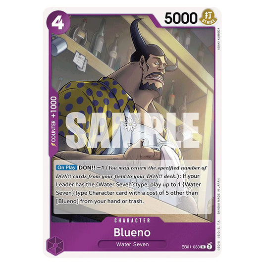 One Piece - Memorial Collection - Blueno (Rare) - EB01-033