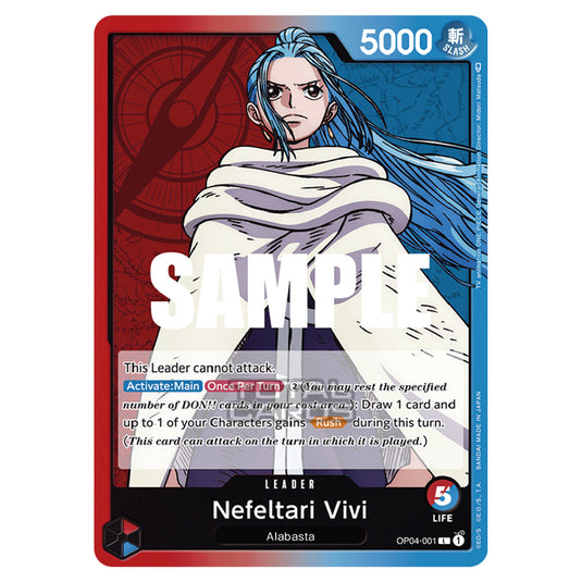 One Piece - Kingdoms of Intrigue - Nefeltari Vivi (Leader) - OP04-001