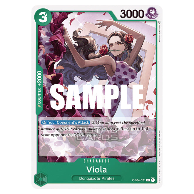 One Piece - Kingdoms of Intrigue - Viola (Common) - OP04-021 One Piece - Kingdoms of Intrigue - Viola (Common) - OP04-021