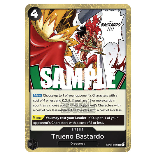 One Piece - Kingdoms of Intrigue - Trueno Bastardo (Rare) - OP04-094