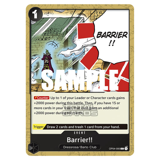 One Piece - Kingdoms of Intrigue - Barrier!! (Common) - OP04-095