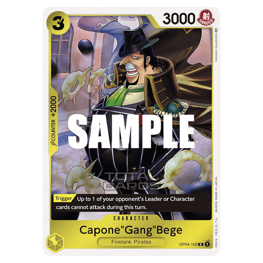 One Piece - Kingdoms of Intrigue - Capone"Gang"Bege (Rare) - OP04-100