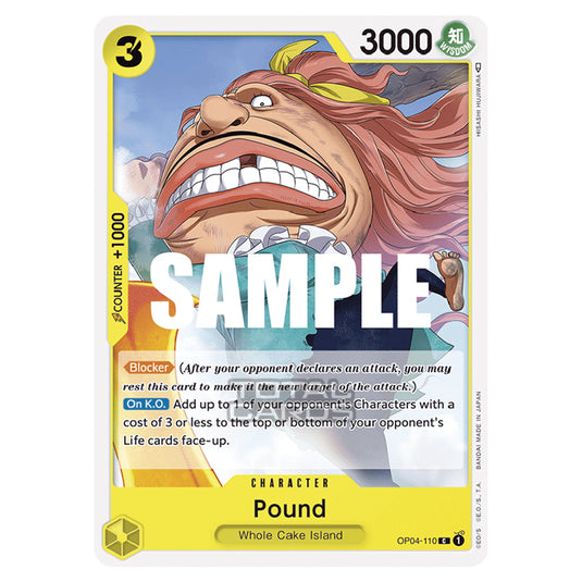 One Piece - Kingdoms of Intrigue - Pound (Common) - OP04-110