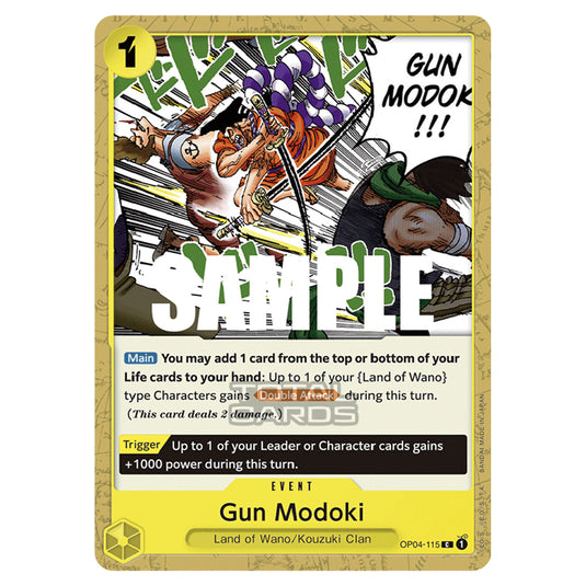 One Piece - Kingdoms of Intrigue - Gun Modoki (Common) - OP04-115