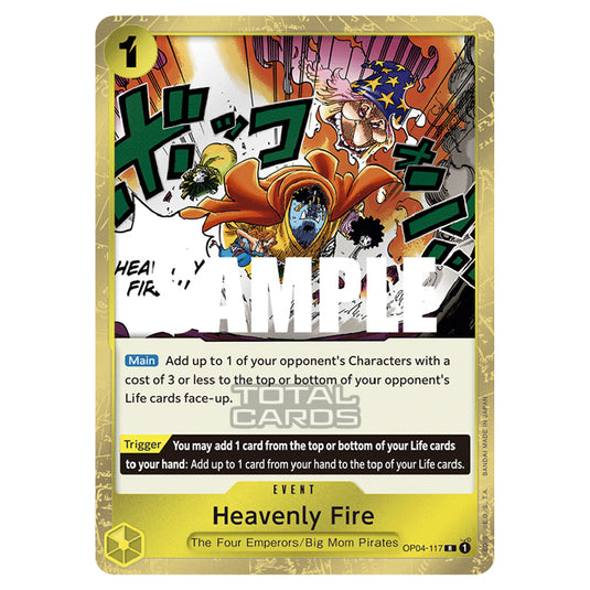 One Piece - Kingdoms of Intrigue - Heavenly Fire (Rare) - OP04-117