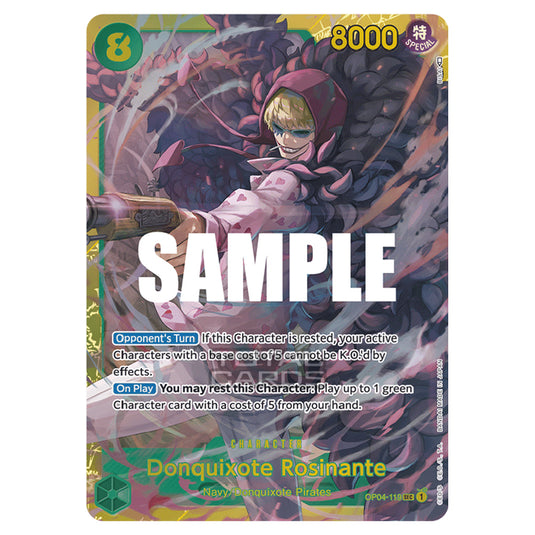 One Piece - Kingdoms of Intrigue - Donquixote Rosinante (Secret Rare) - OP04-119