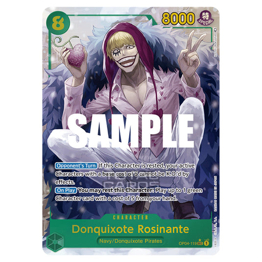 One Piece - Kingdoms of Intrigue - Donquixote Rosinante (Secret Rare) - OP04-119a