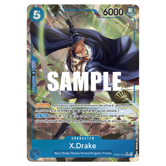One Piece - Awakening of the New Era - X.Drake (Rare) - OP05-055b