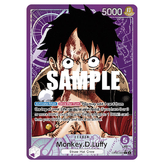 One Piece - Awakening of the New Era - Monkey.D.Luffy (Leader) - OP05-060b