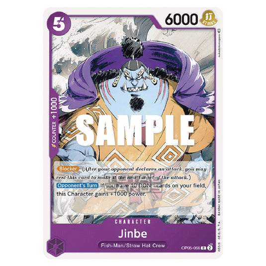 One Piece - Awakening of the New Era - Jinbe (Common) - OP05-066