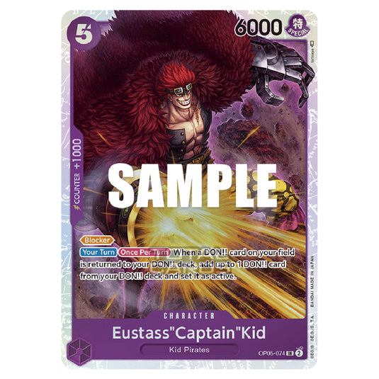 One Piece - Awakening of the New Era - Eustass"Captain"Kid (Super Rare) - OP05-074a