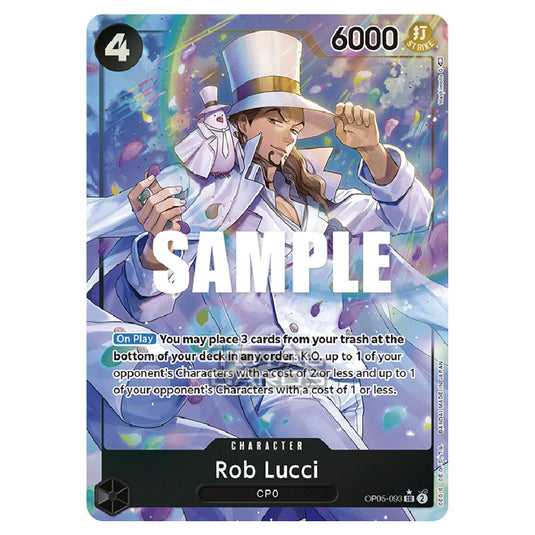 One Piece - Awakening of the New Era - Rob Lucci (Super Rare) - OP05-093b